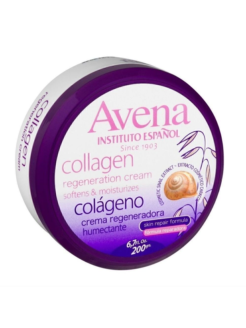 Avena Collagen Regeneration Cream White 6.7 oz Jar